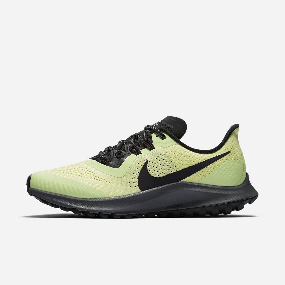 Chaussure De Trail Nike Air Zoom Pegasus 36 Trail Vert 8614-903 Luminous Green/Black/Lab Green/Burgundy Ash Femme | RPQ-75793653